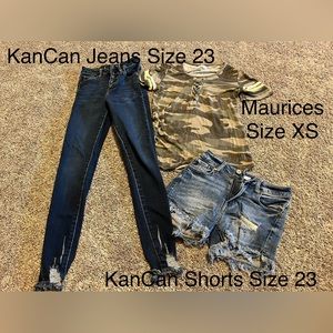 Jeans, Shorts, Shirt Bundle